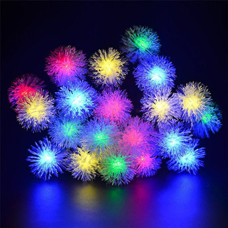 Flores artificiales con resistencia a los rayos UV para jardín, balcón y terraza - 6 m/19.7 ft Blanco lights