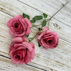 Rosas artificiales de 25" para bodas y eventos - Dusty champán