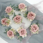 Rosas artificiales de 3" x 3" para bodas y eventos