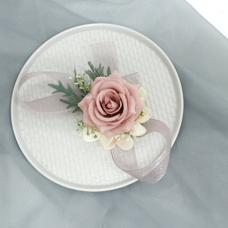 Rosas artificiales de 3" x 3" para bodas y eventos - Dusty rosa