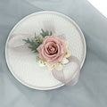 Rosas artificiales de 3" x 3" para bodas y eventos - Dusty rosa