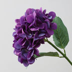 Hortensias artificiales con tacto real de 19" x 7" para bodas y eventos - Dentate blanco
