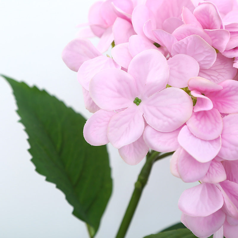 Hortensias artificiales con tacto real de 19" x 7" para bodas y eventos - Dark morado