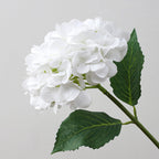 Hortensias artificiales con tacto real de 19" x 7" para bodas y eventos - Champán