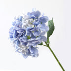 Hortensias artificiales con tacto real de 19" x 7" para bodas y eventos - Dentate amarillo/rosa