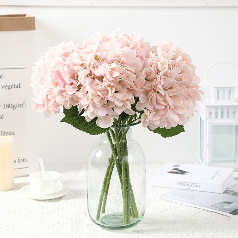 Hortensias artificiales con tacto real de 19" x 7" para bodas y eventos - Dusty