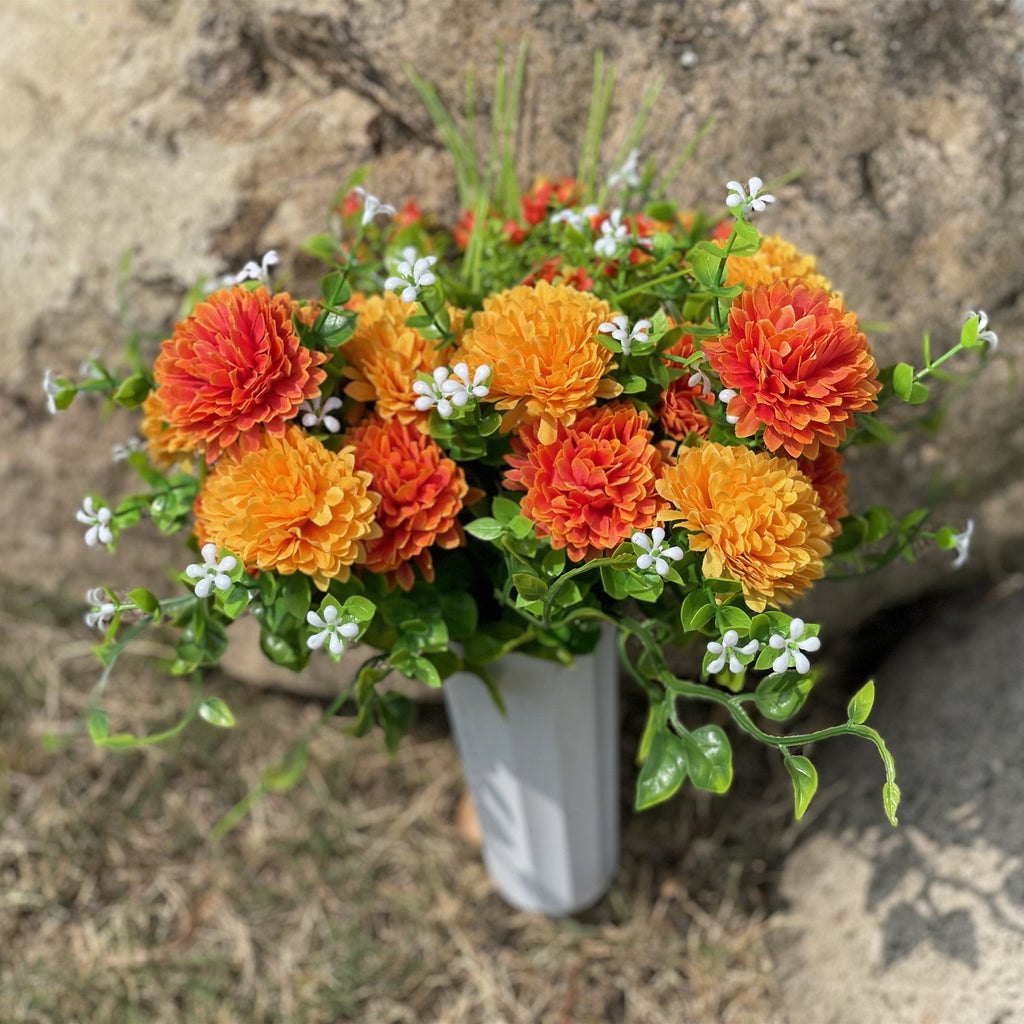 Flores artificiales para cementerio de 15" x 10" para bodas y eventos