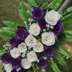 Rosas artificiales de 12" x 20" para cementerio y memorial