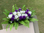 Rosas artificiales de 12" x 20" para cementerio y memorial
