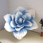 Magnolias artificiales para bodas y eventos - 11.8" Blanco/morado