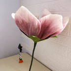 Magnolias artificiales para bodas y eventos - 15.7" Blanco/azul
