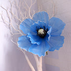 Amapolas artificiales para bodas y eventos - 11.8" Dusty gris