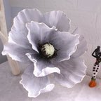 Amapolas artificiales para bodas y eventos - 11.8" Dusty morado