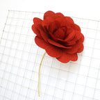 Rosas artificiales para bodas y eventos - 11.8" Plateado