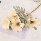 Amapolas artificiales de 20" para decoración del hogar, eventos y escaparates - Naranja