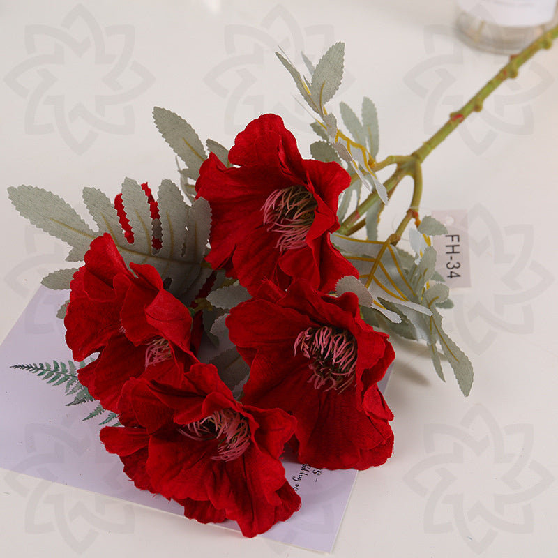 Amapolas artificiales de 20" para decoración del hogar, eventos y escaparates