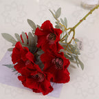 Amapolas artificiales de 20" para decoración del hogar, eventos y escaparates