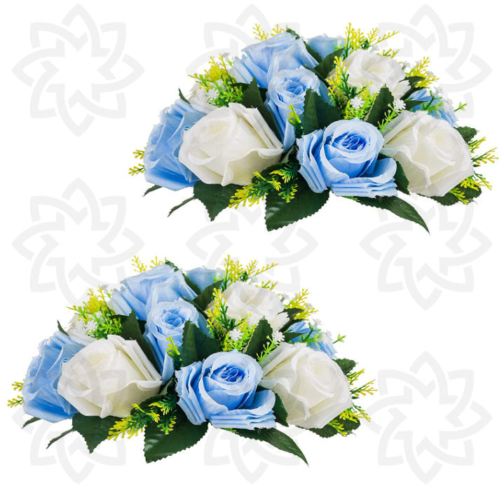 Rosas artificiales de 9" x 4" para bodas y eventos