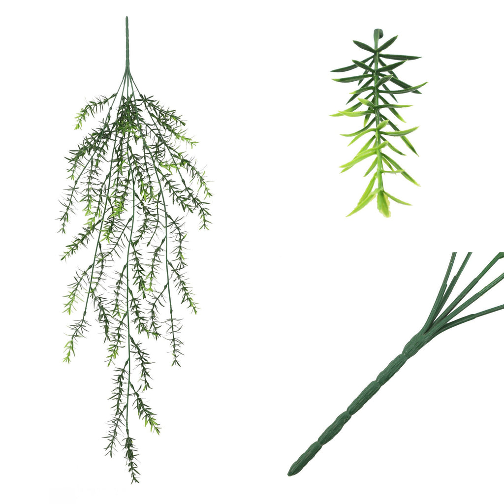 Hojas de palmera artificiales con resistencia a los rayos UV con tacto real de 30" x 16" para jardín, balcón y terraza - 8