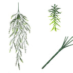 Hojas de palmera artificiales con resistencia a los rayos UV con tacto real de 30" x 16" para jardín, balcón y terraza - 8