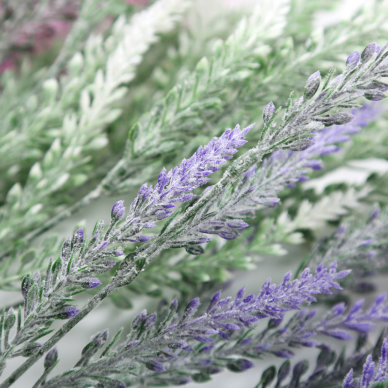 Lavanda artificial con resistencia a los rayos UV de 14" x 8" para jardín, balcón y terraza