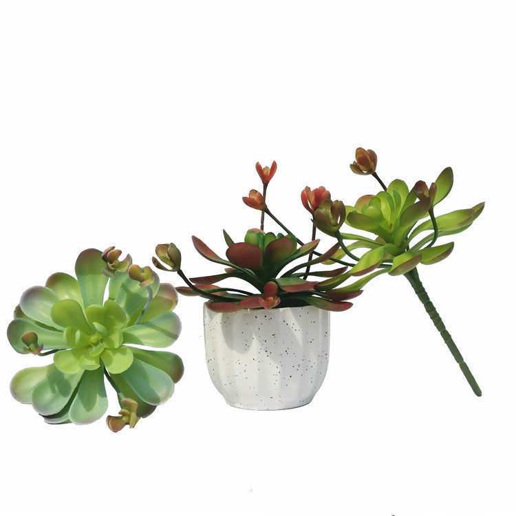 Flores artificiales con tacto real de 7" x 5" para decoración de interiores - 1