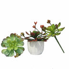 Flores artificiales con tacto real de 7" x 5" para decoración de interiores - 1