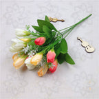 Tulipanes artificiales de 13.4" para bodas y eventos