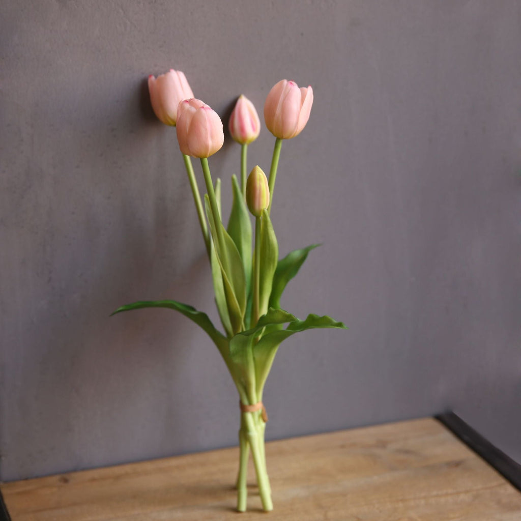 Tulipanes artificiales con tacto real de 15" para bodas y eventos