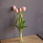Tulipanes artificiales con tacto real de 15" para bodas y eventos