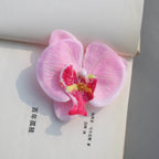 Orquídeas phalaenopsis artificiales con tacto real de 3" x 3" 20 piezas para bodas y eventos - Dark morado