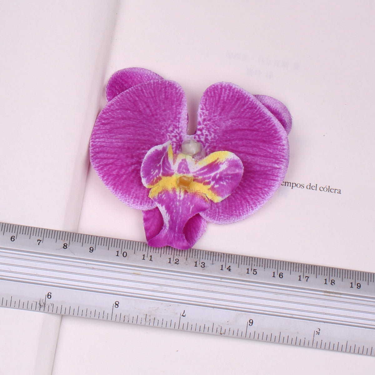 Orquídeas phalaenopsis artificiales con tacto real de 3" x 3" 20 piezas para bodas y eventos