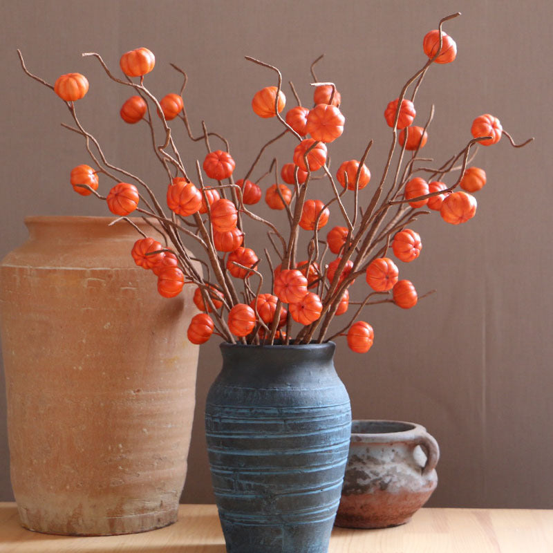 Calabazas artificiales de 27.5" 10 piezas para jardín, balcón y terraza