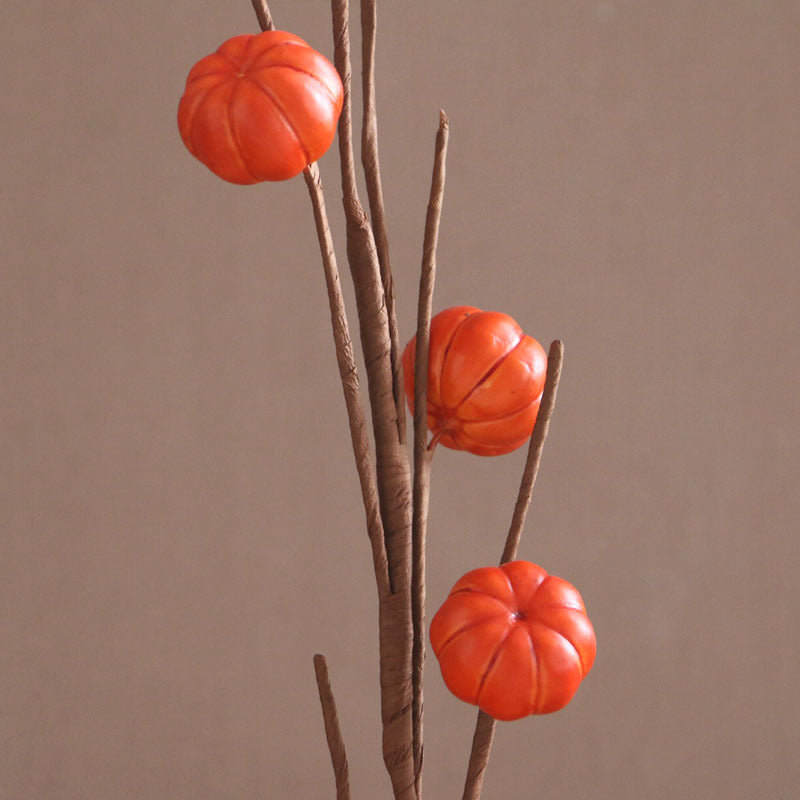 Calabazas artificiales de 27.5" 10 piezas para jardín, balcón y terraza