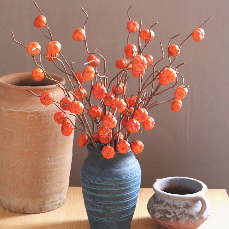Calabazas artificiales de 27.5" 10 piezas para jardín, balcón y terraza