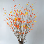 Tallos artificiales de 37" para bodas y eventos - Naranja/amarillo
