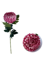 Crisantemos artificiales de 26" x 5" 5 piezas para bodas y eventos
