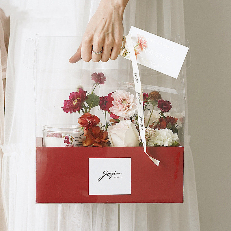 Regalo floral artificial para arreglos florales y proyectos DIY - Burdeos