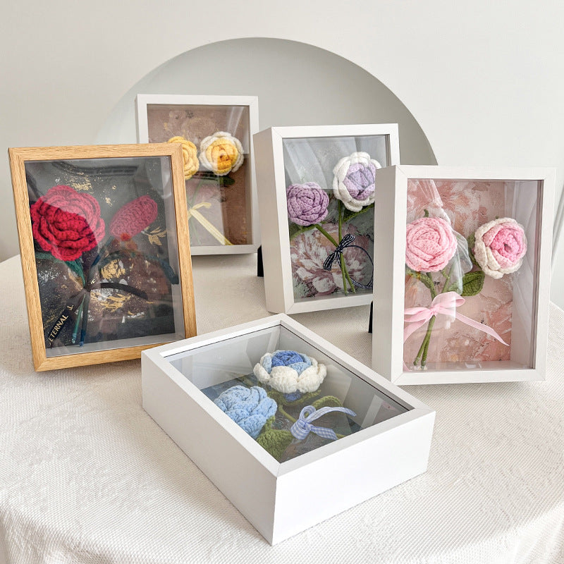 Calas artificiales de 9" x 9" para bodas y eventos - Blanco myosotis