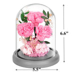 Claveles artificiales de 7" x 6" para decoración del hogar, eventos y escaparates