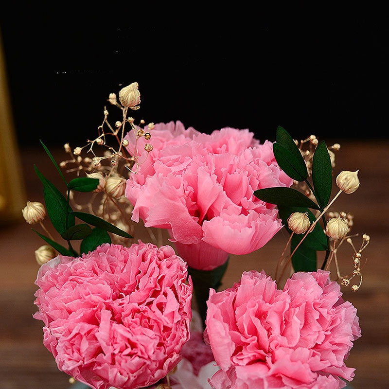 Claveles artificiales de 7" x 6" para decoración del hogar, eventos y escaparates