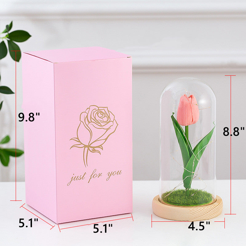 Tulipanes artificiales para decoración de interiores