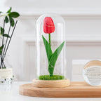 Tulipanes artificiales para decoración de interiores - Rosa