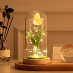 Tulipanes artificiales para decoración de interiores - Amarillo