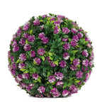 Flores artificiales con resistencia a los rayos UV para jardín, balcón y terraza - Rojo 9.8"