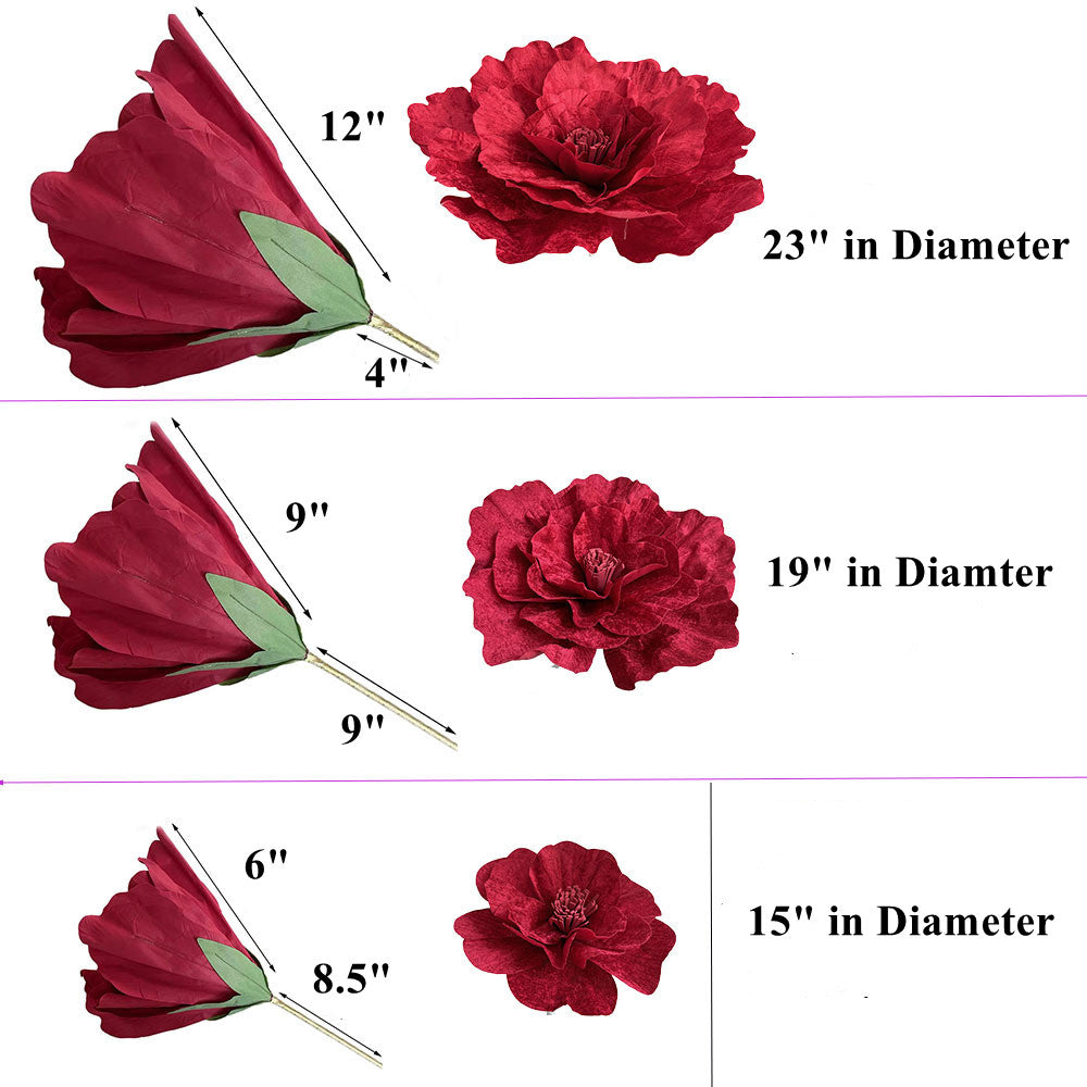 Peonías artificiales para bodas y eventos - 19"