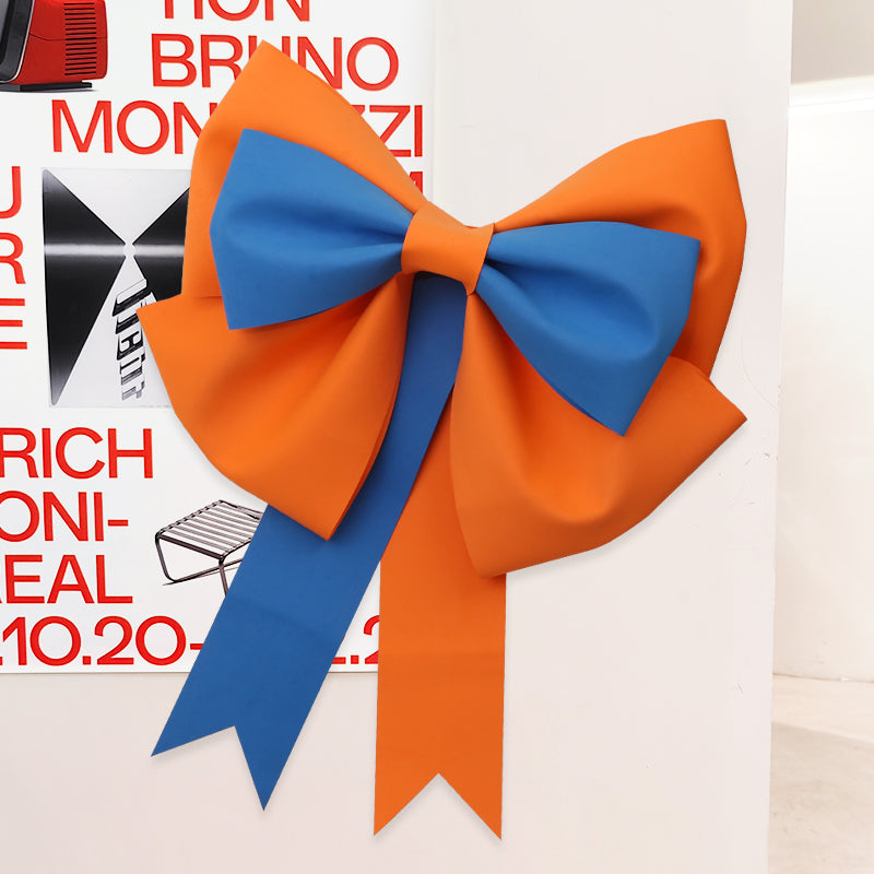 Adorno colgante artificial de 29" para bodas y eventos - Naranja/azul