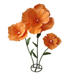 Amapolas artificiales de 62" para bodas y eventos - Morado