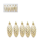 Ramas de pino artificiales de 4" x 2" 5 piezas para bodas y eventos - Champán