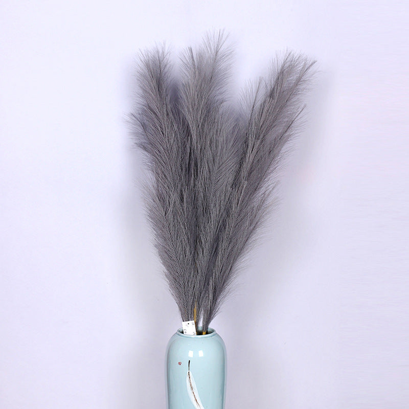 Pampas artificiales de 43" 3 piezas para bodas y eventos - Gris